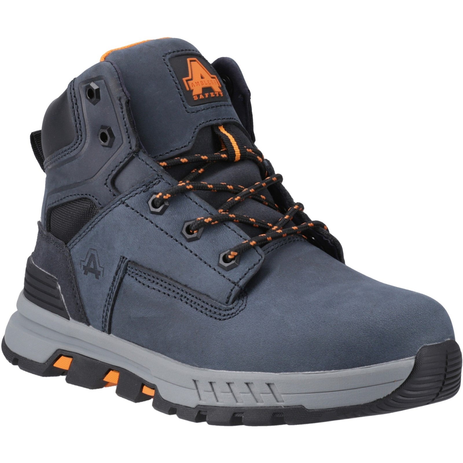 Side profile of the grey AS613 Elena safety boot.