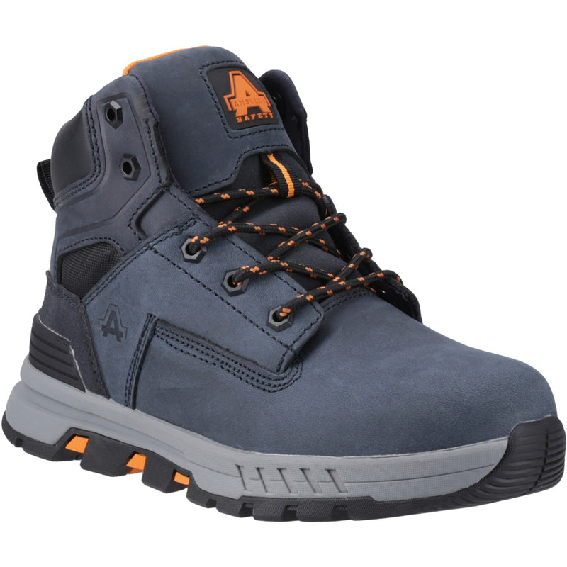 Side profile of the grey AS613 Elena safety boot.