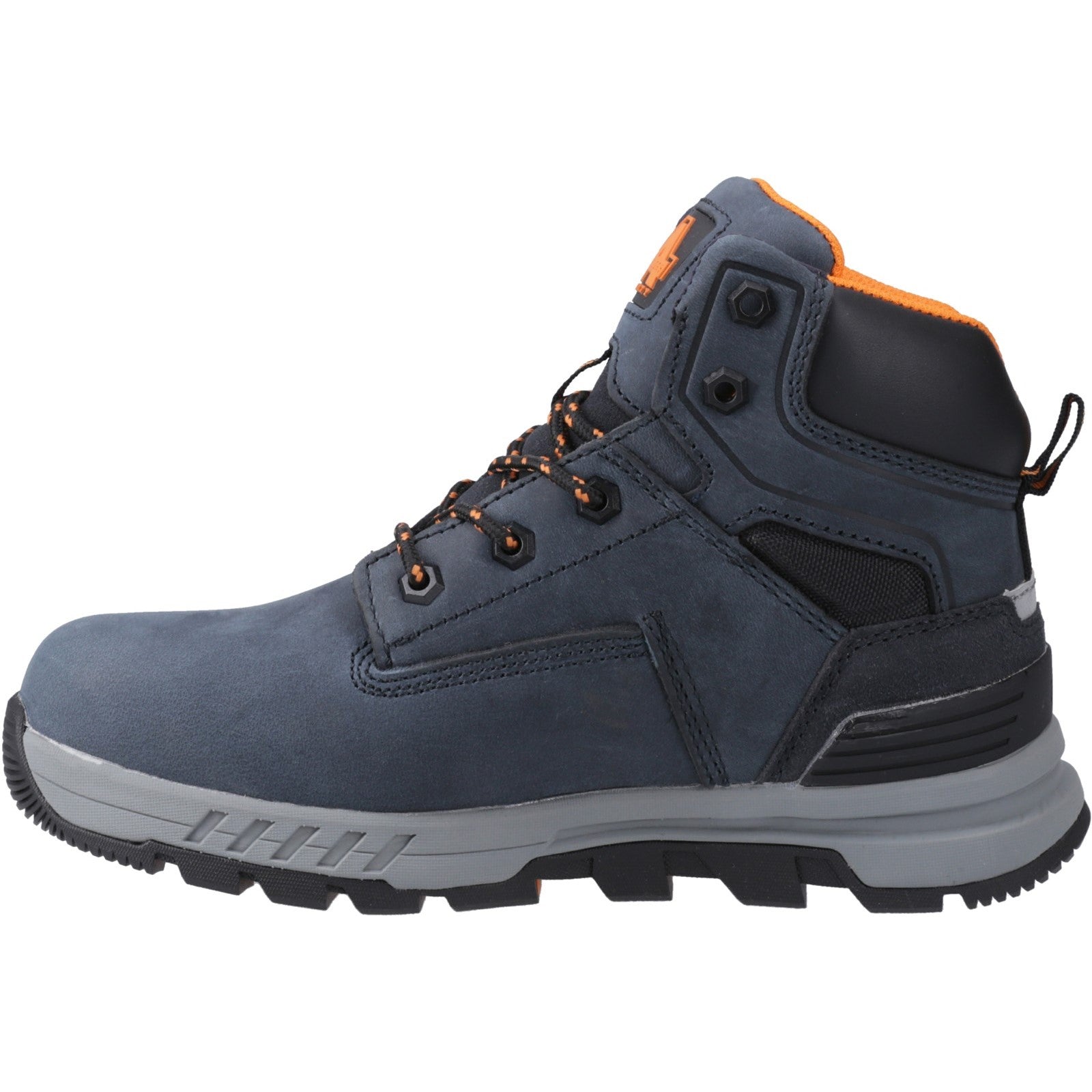 Teal padded lining of the grey AS613 Elena boot.