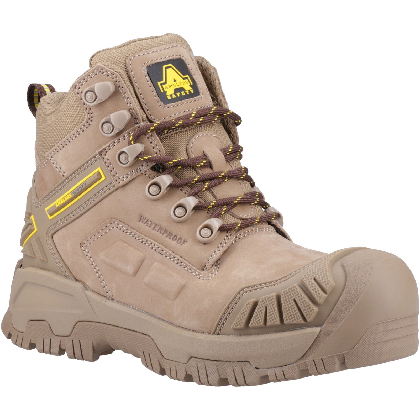 Side view of the AS965C Stone safety boot.