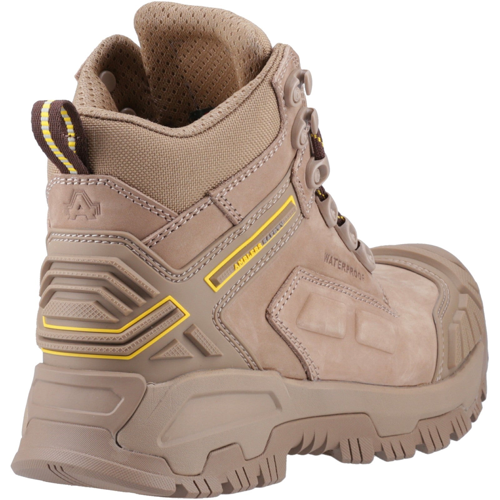 Overhead view of the Amblers AS965C Stone boot.