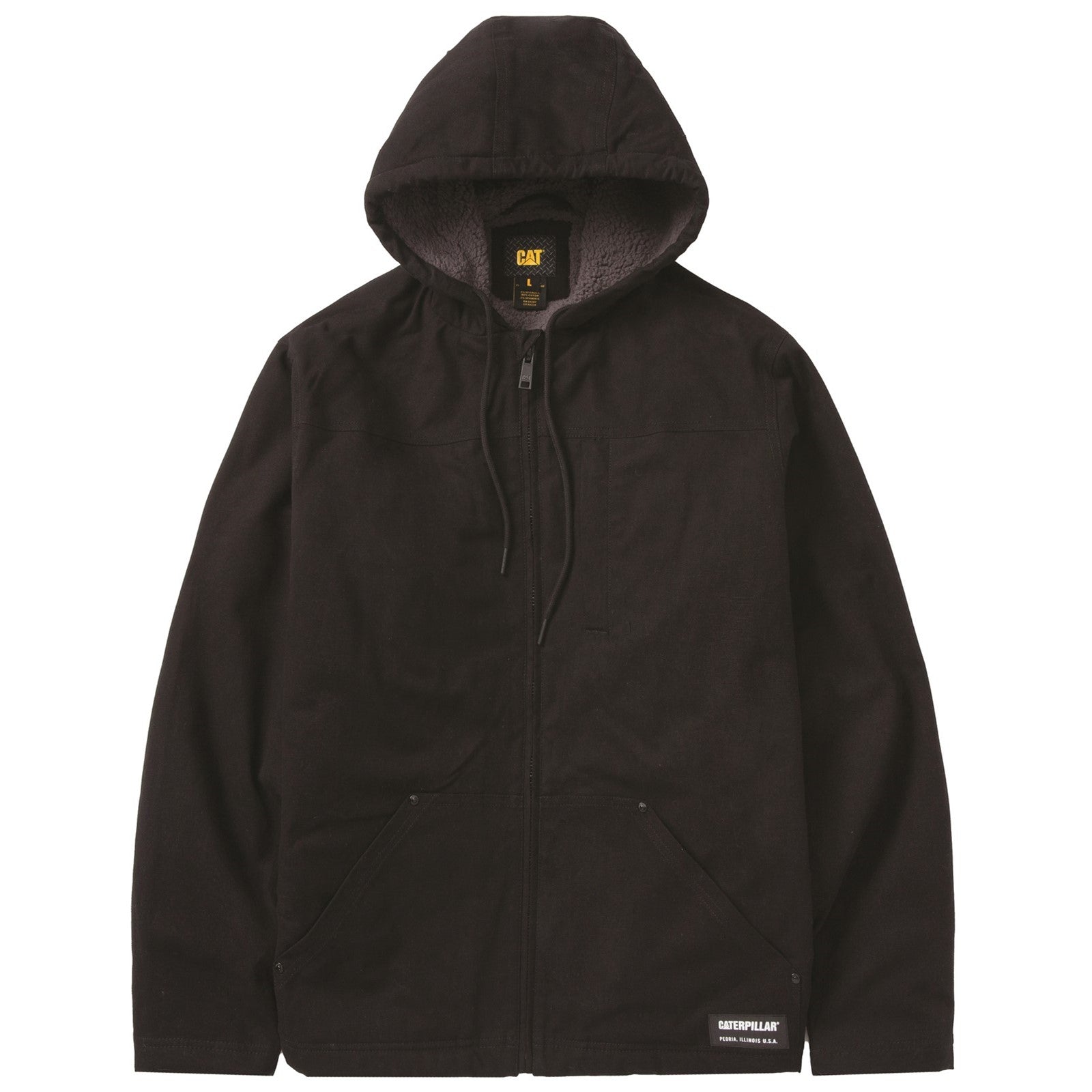 Caterpillar Hooded Sherpa Lined Jacket