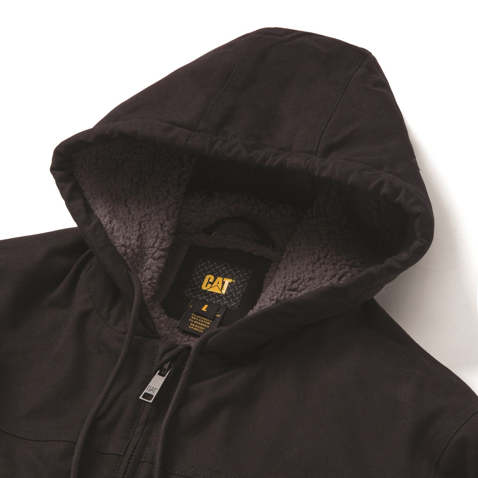 Caterpillar Hooded Sherpa Lined Jacket