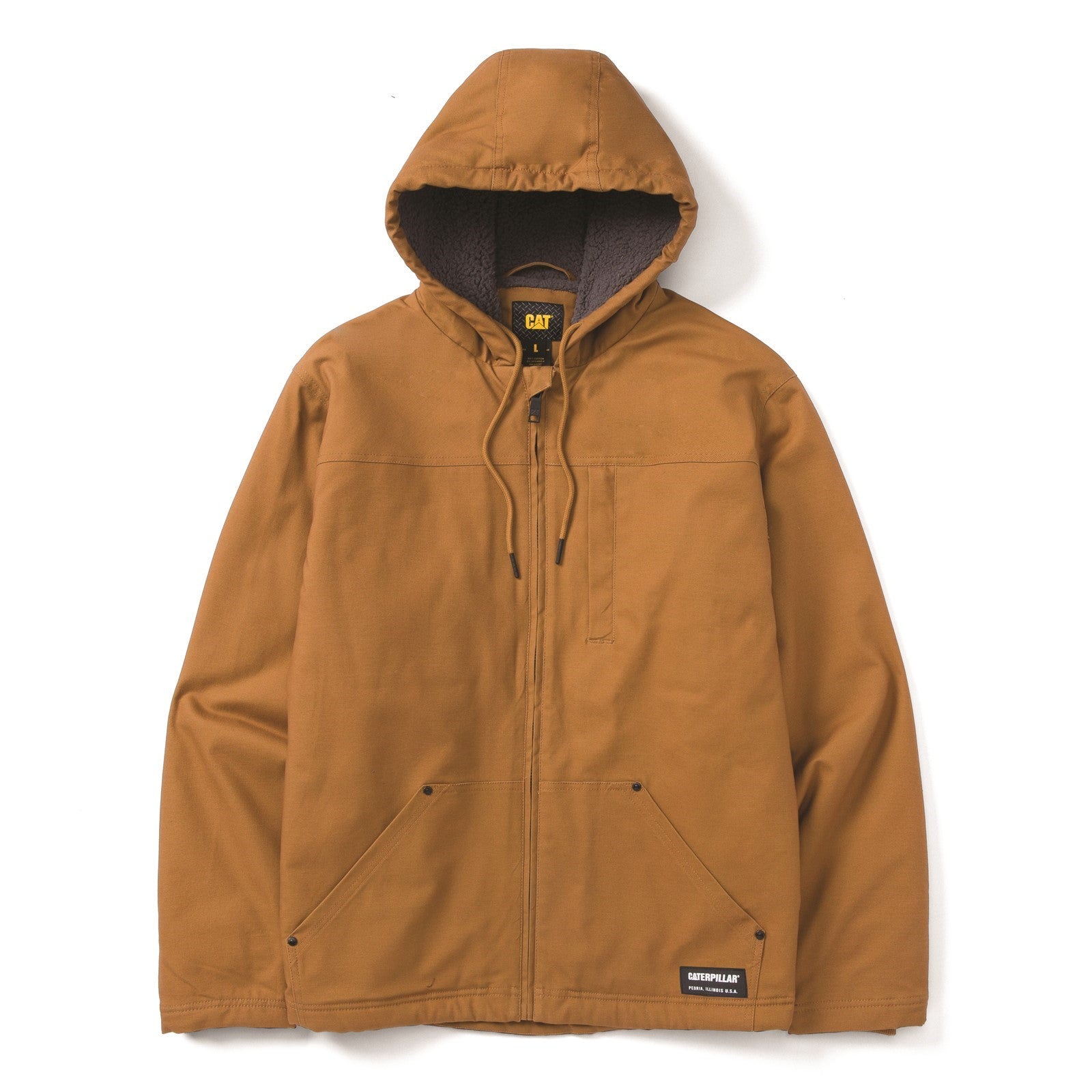 Caterpillar Hooded Sherpa Lined Jacket