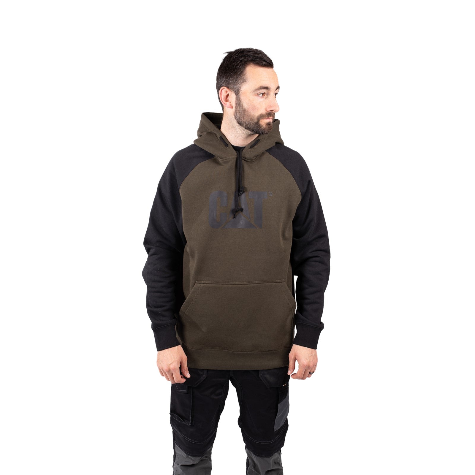Caterpillar Raglan Hooded Sweatshirt