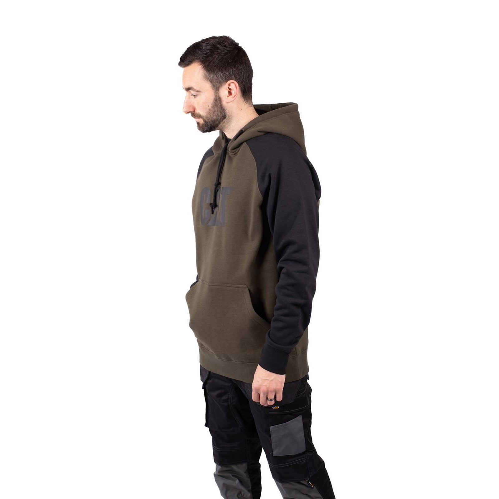 Caterpillar Raglan Hooded Sweatshirt