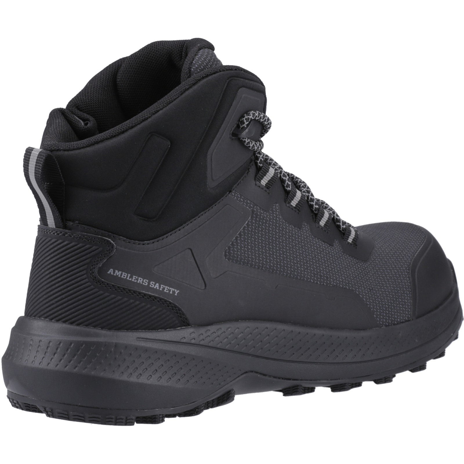 Top view of the black and blue AS321C Calderdale boot.
