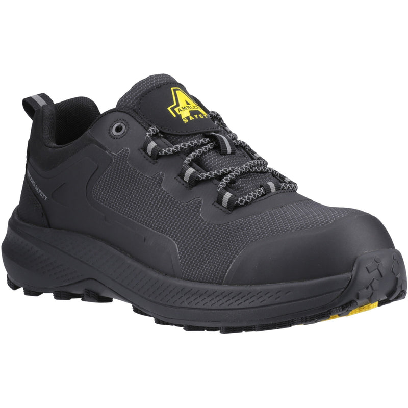 Side view of the grey and orange AS322C Tarka safety trainer.