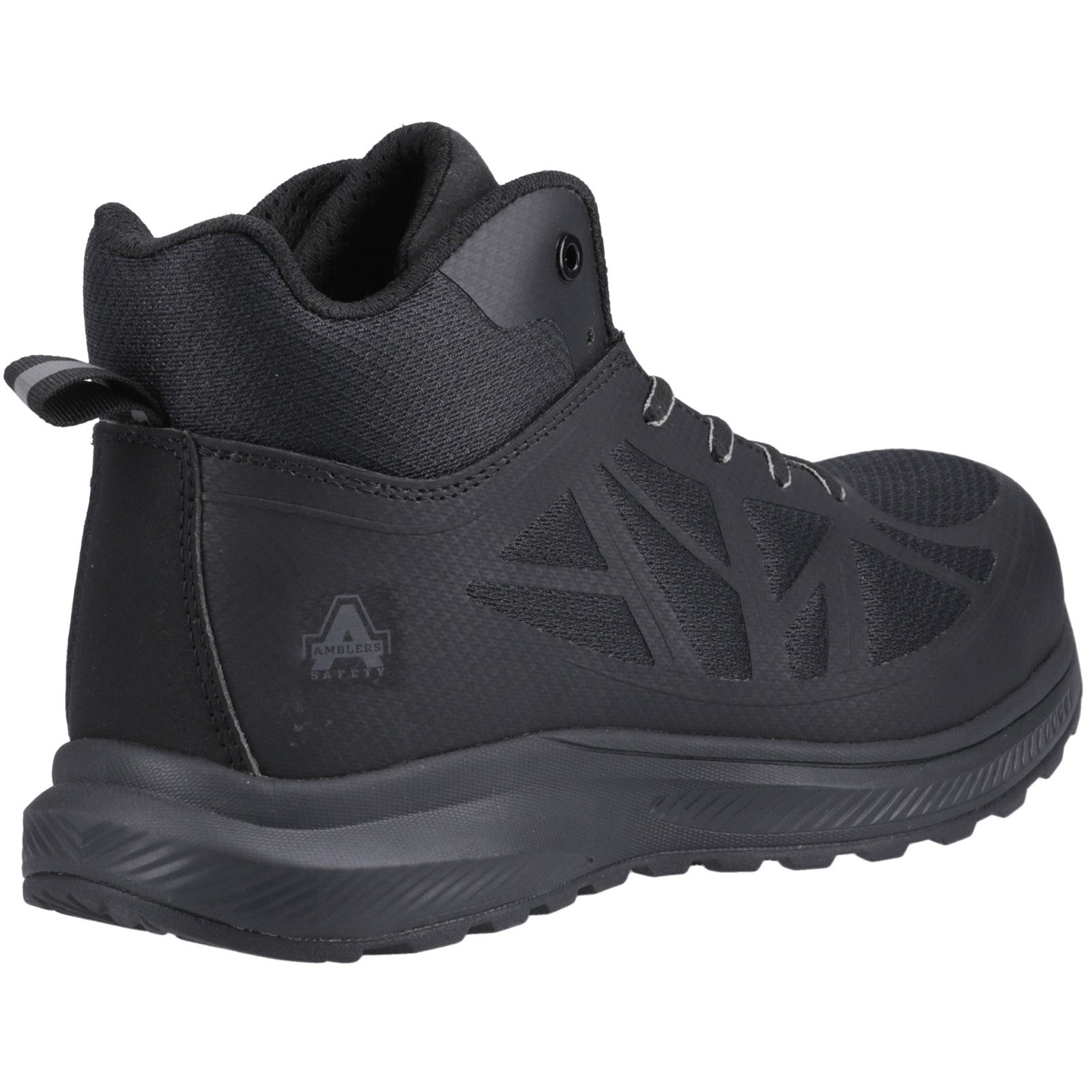 Top-down view of the black Relay safety hiker.