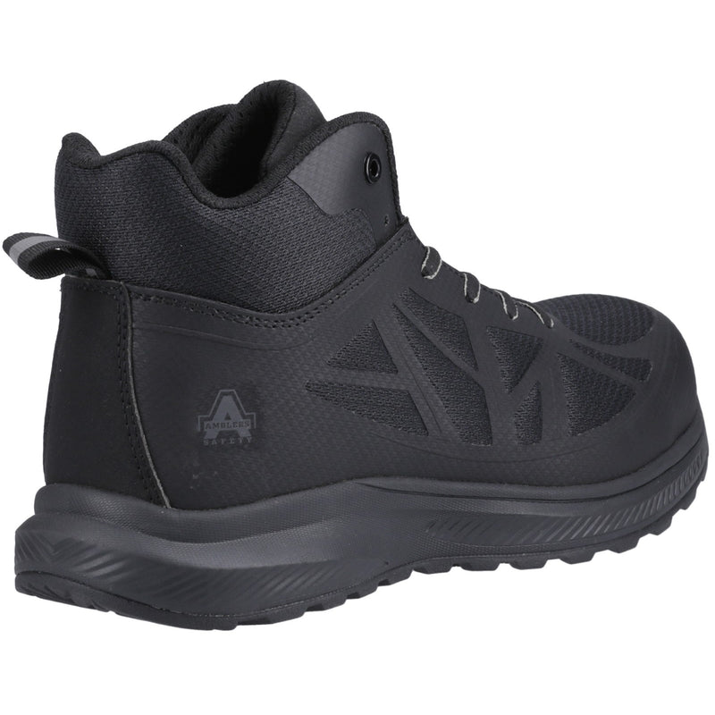 Top-down view of the black Relay safety hiker.