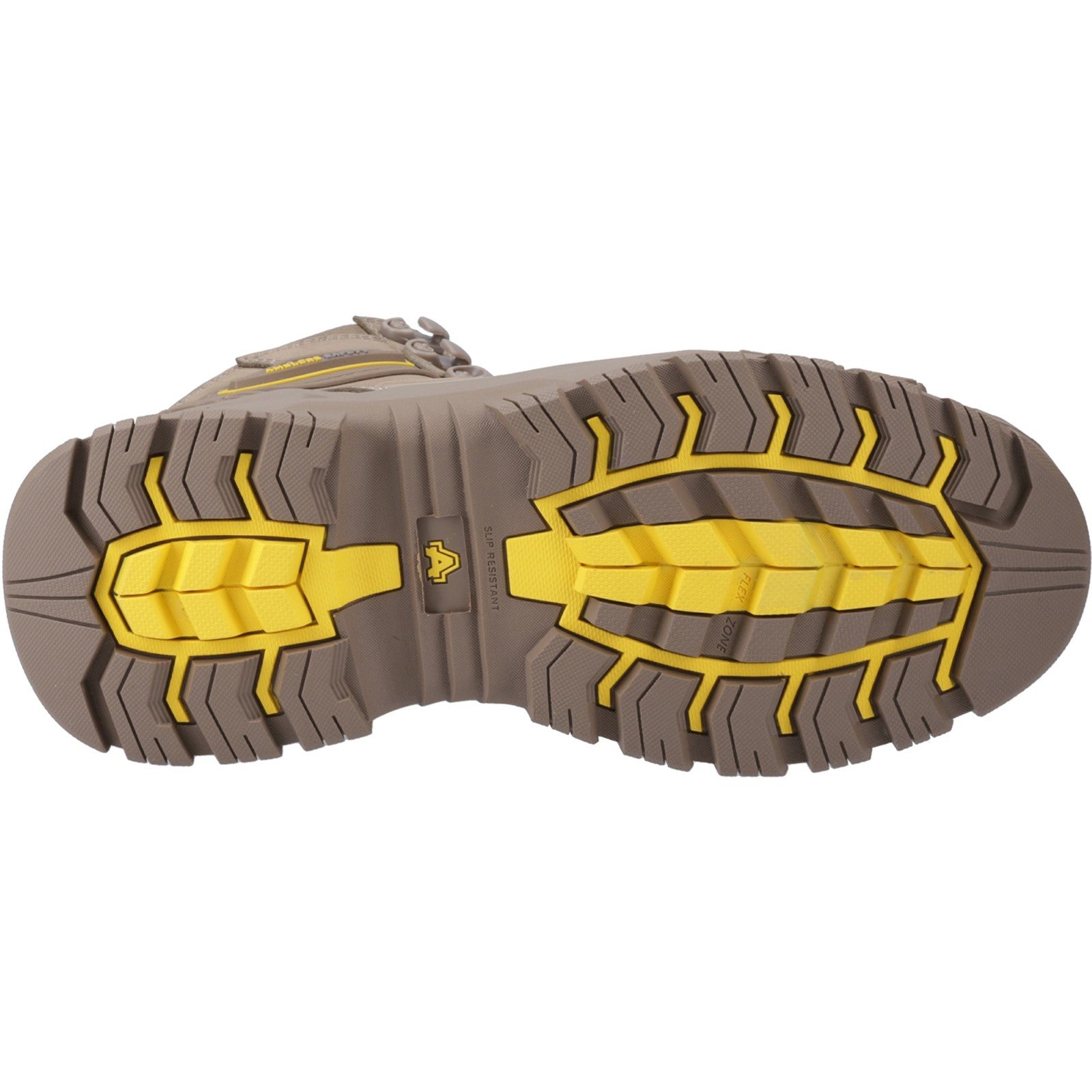 Close-up on the side of the Mary safety boot.