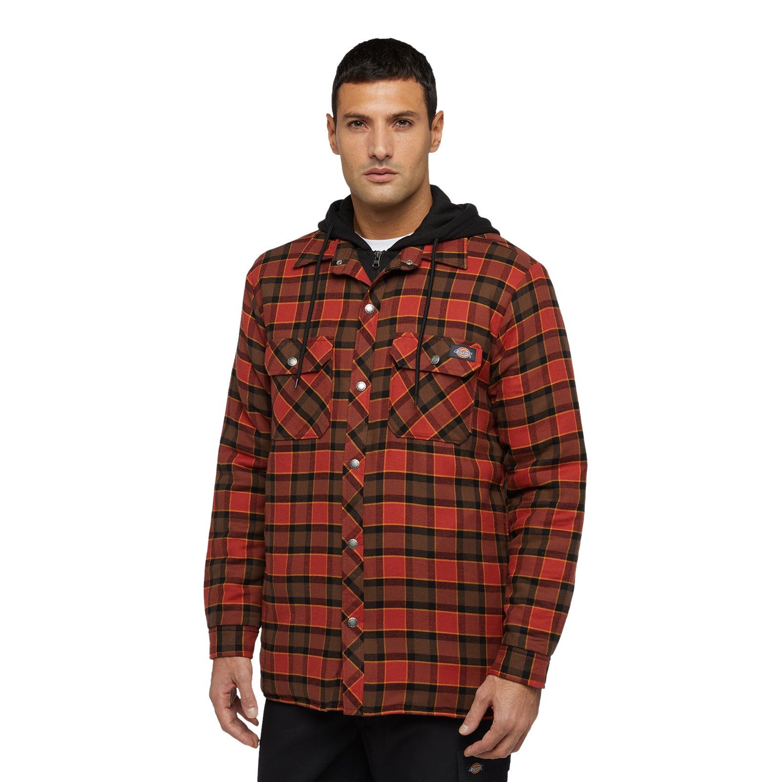 Dickies Fleece Hooded Flannel Shirt