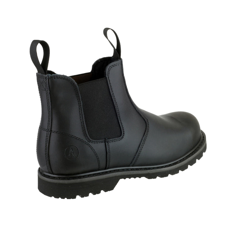 Side view of the brown leather FS5 Goodyear welted dealer boot.