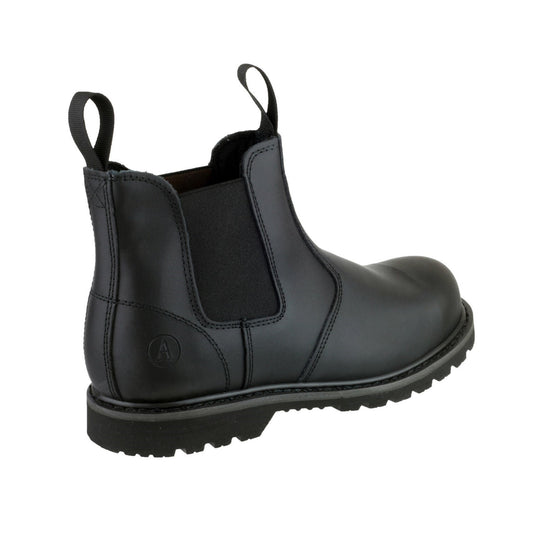 Side view of the brown leather FS5 Goodyear welted dealer boot.