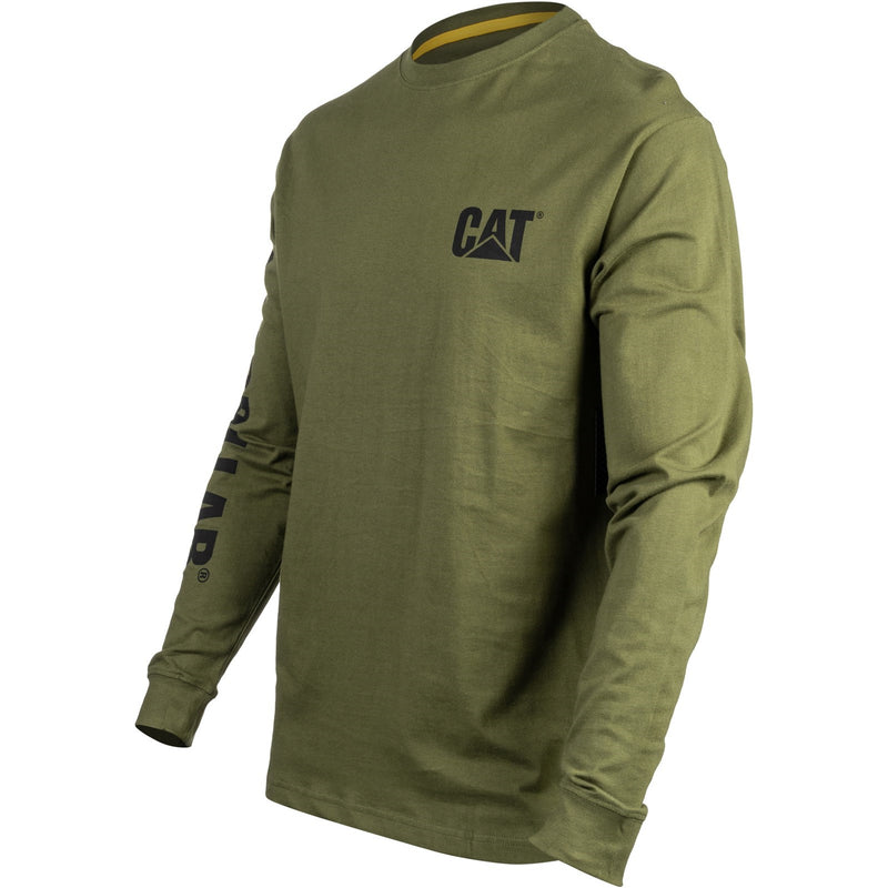 Caterpillar Trademark Banner Long Sleeve T-Shirt