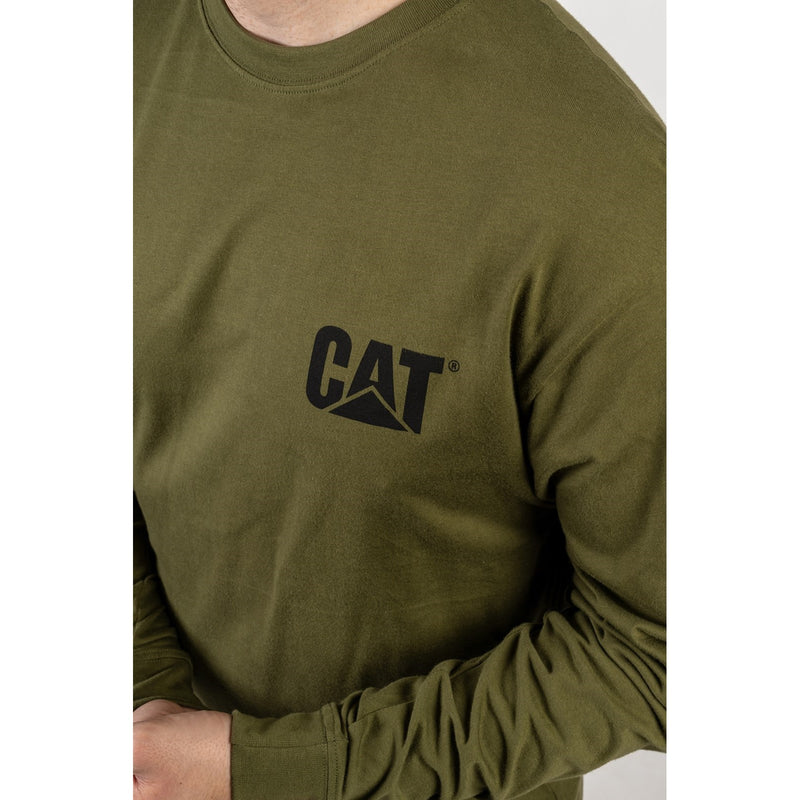 Caterpillar Trademark Banner Long Sleeve T-Shirt