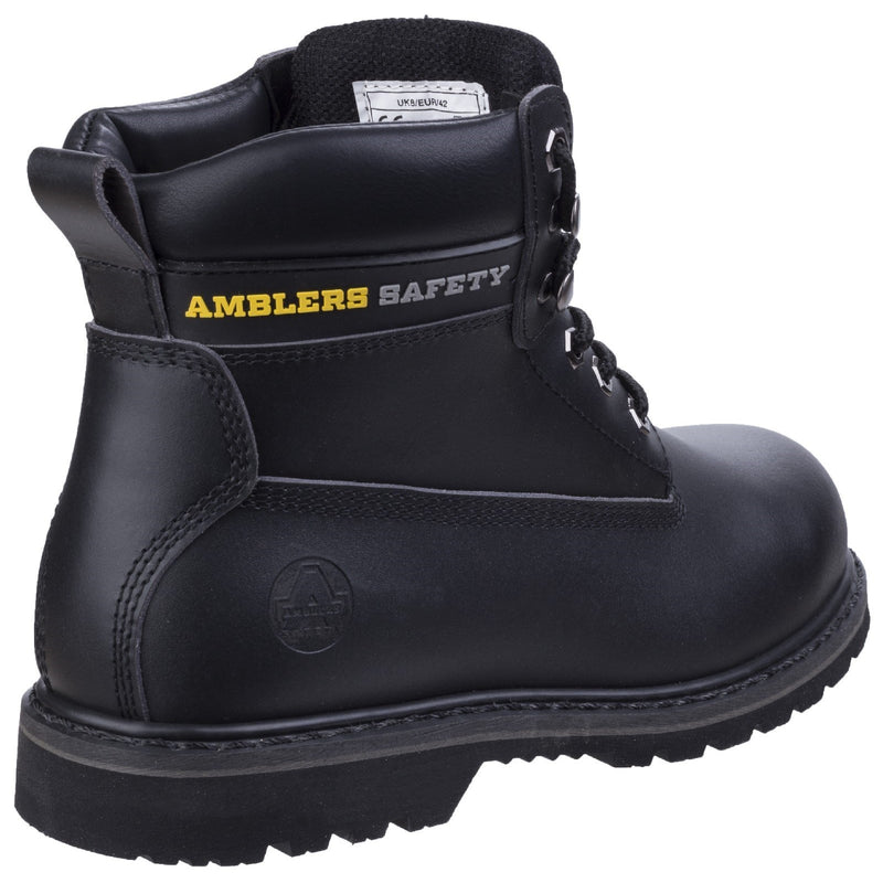 Side view showing the durable Goodyear welt construction of the FS9 boot.