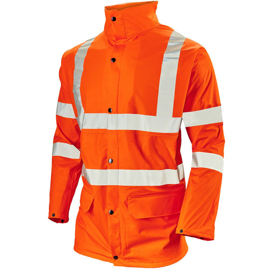 Supertouch Storm-Flex PU Waterproof Hi-Vis Jacket Breathable