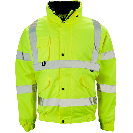 Supertouch hi-vis orange breathable 2-in-1 bomber jacket.