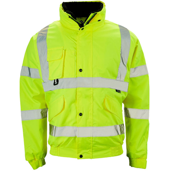 Supertouch hi-vis orange breathable 2-in-1 bomber jacket.