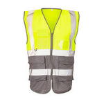 Supertouch Hi Vis 2 Tone Executive Vest - thumbnail 4