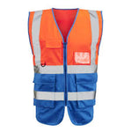 Supertouch Hi Vis 2 Tone Executive Vest - thumbnail 9