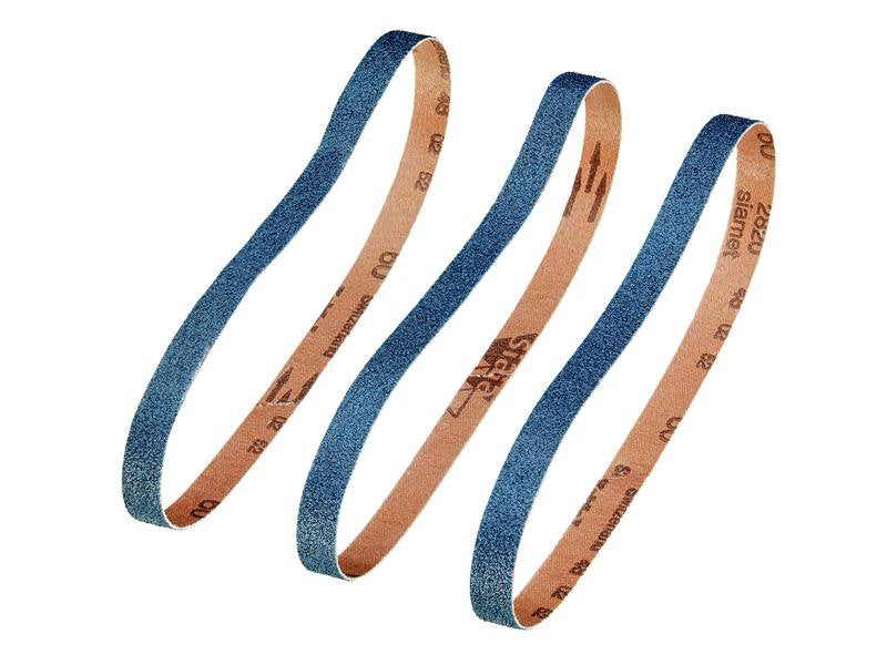 IRWIN Powerfile Zirconium Sanding Belt 13 x 455mm 60G (Pack 3)