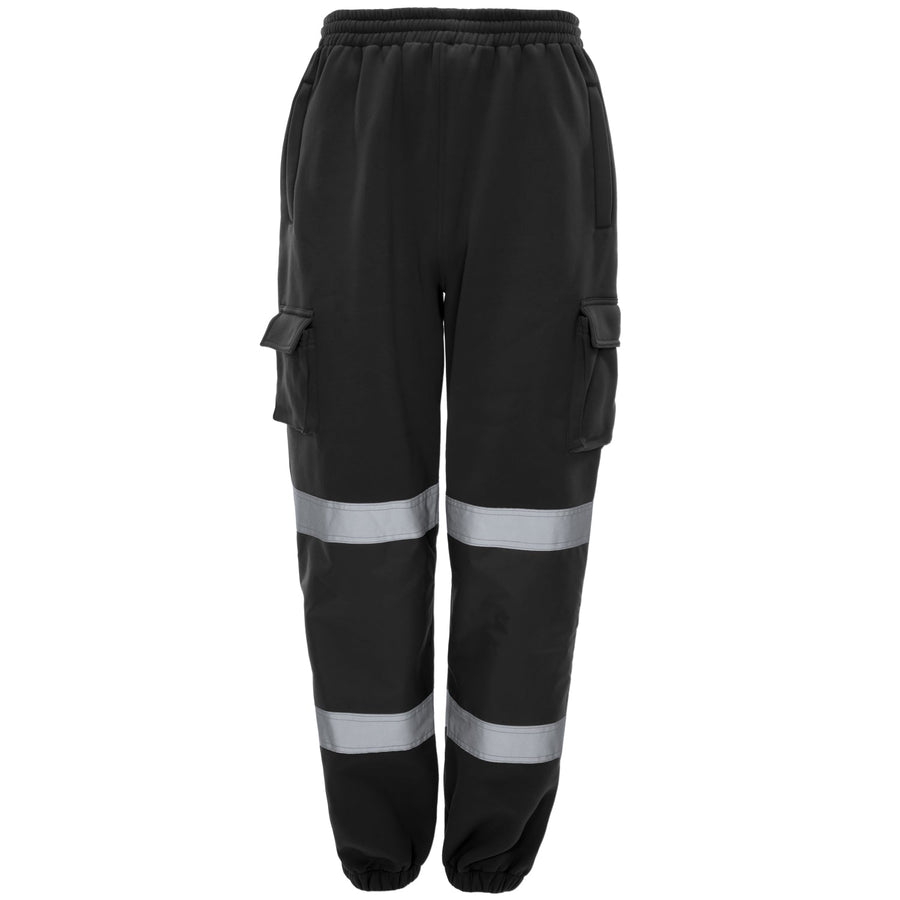 Supertouch Hi Vis Black Jogging Bottoms - [CLEARANCE]