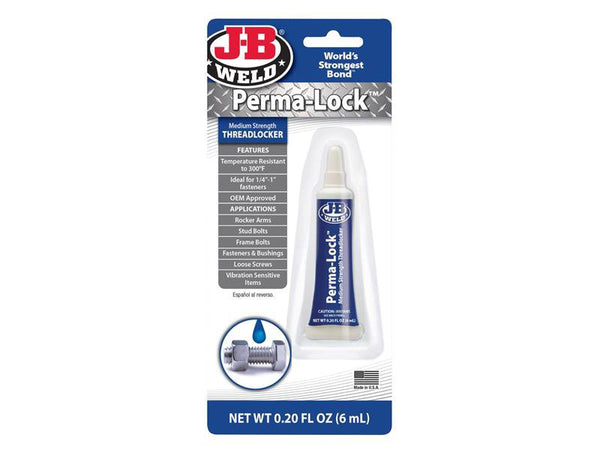 J-B Weld Perma-lock Blue Medium Strength Threadlocker