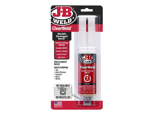 J-B Weld ClearWeld Epoxy Syringe