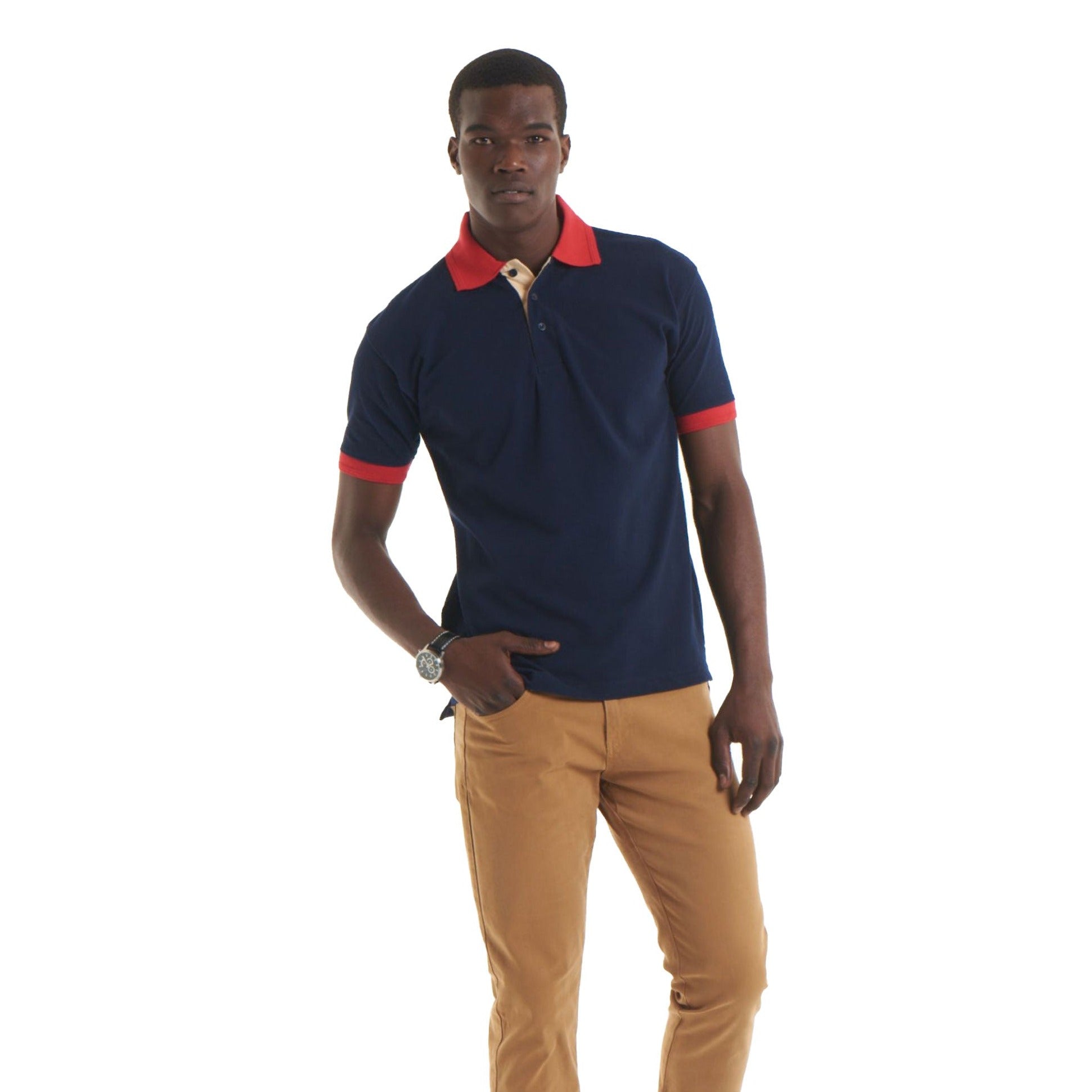 Uneek Contrast Poloshirt UC107 - Navy