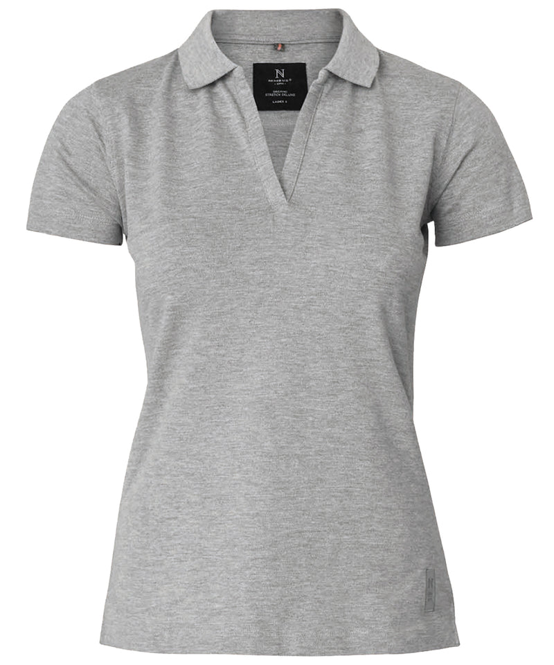 Nimbus Womens Harvard V-Neck Stretch Deluxe Polo