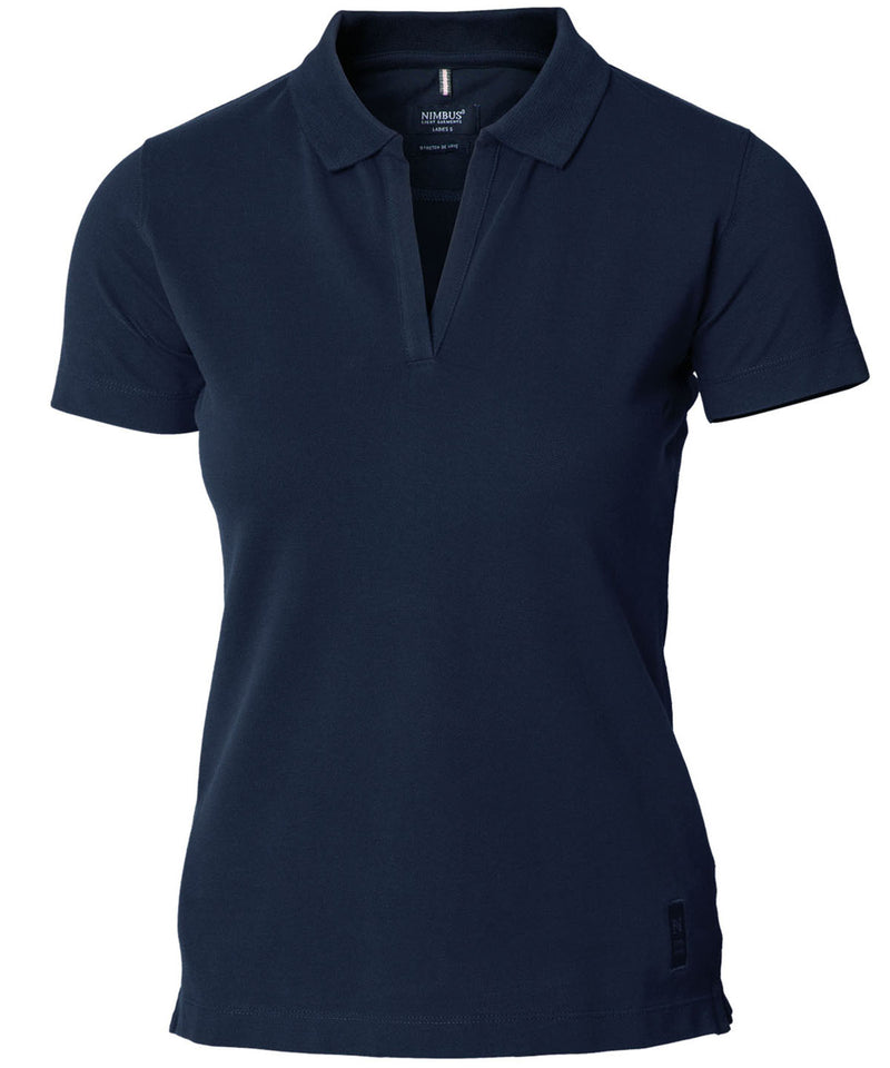Nimbus Womens Harvard V-Neck Stretch Deluxe Polo