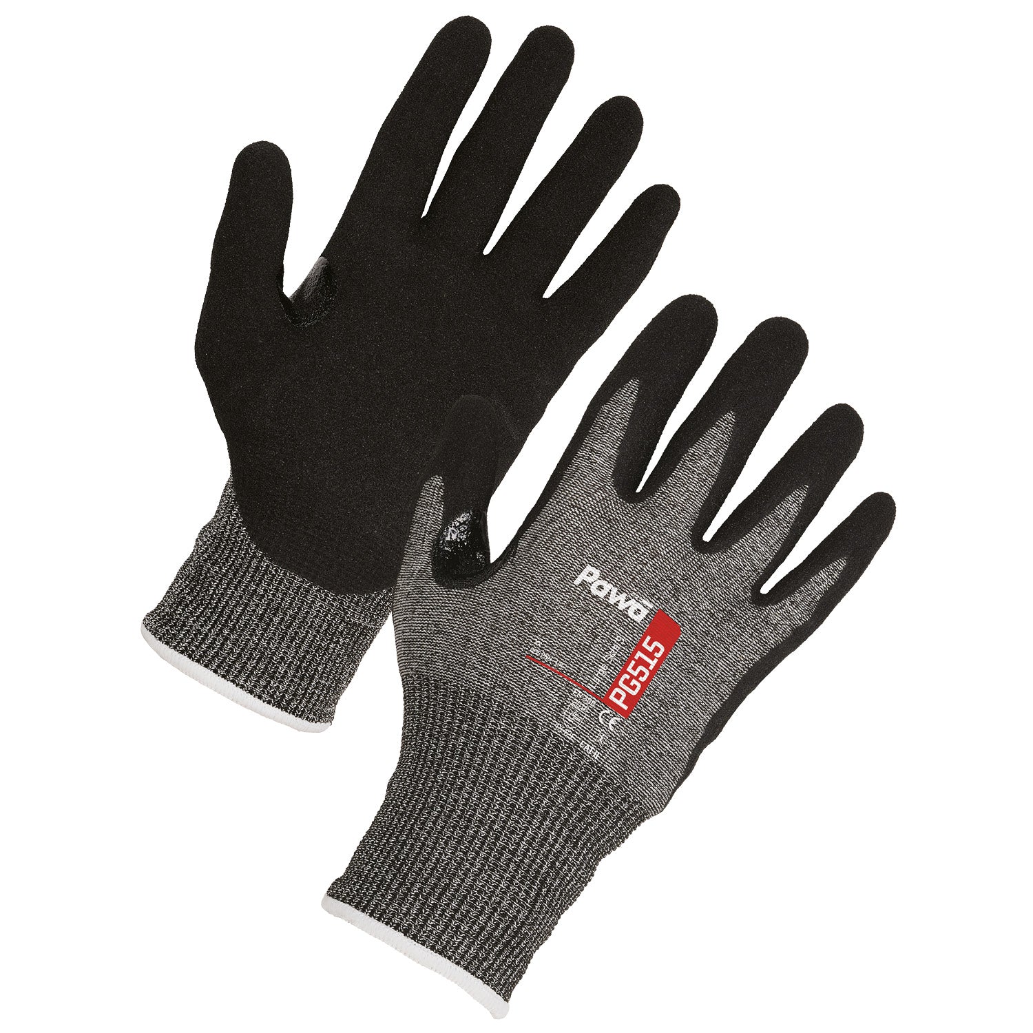 Supertouch Pawa PG515 anti-cut, oil-resistant gloves with black grip coating.