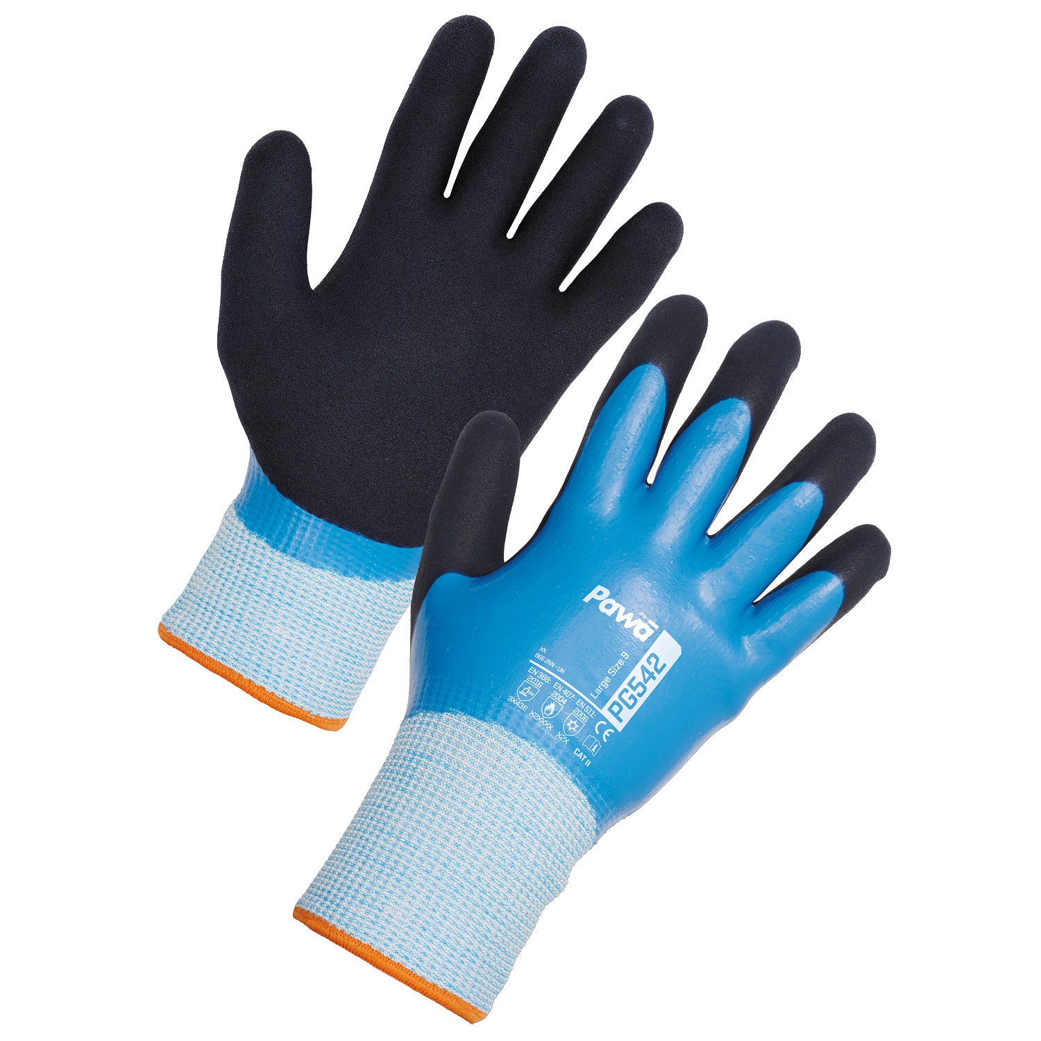 Supertouch Pawa PG542 cut and water-resistant thermal safety gloves.