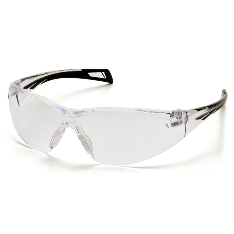 Pyramex PMXSLIM modern slim-fit safety spectacle with clear anti-fog lens.