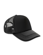 Result Headwear Detroit 1/2 Mesh Truckers Cap - Black
