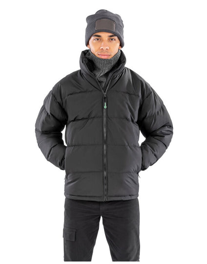 Result Urban Outdoor Wear Men'S Recycled Holkham Down Feel Jacket - Black