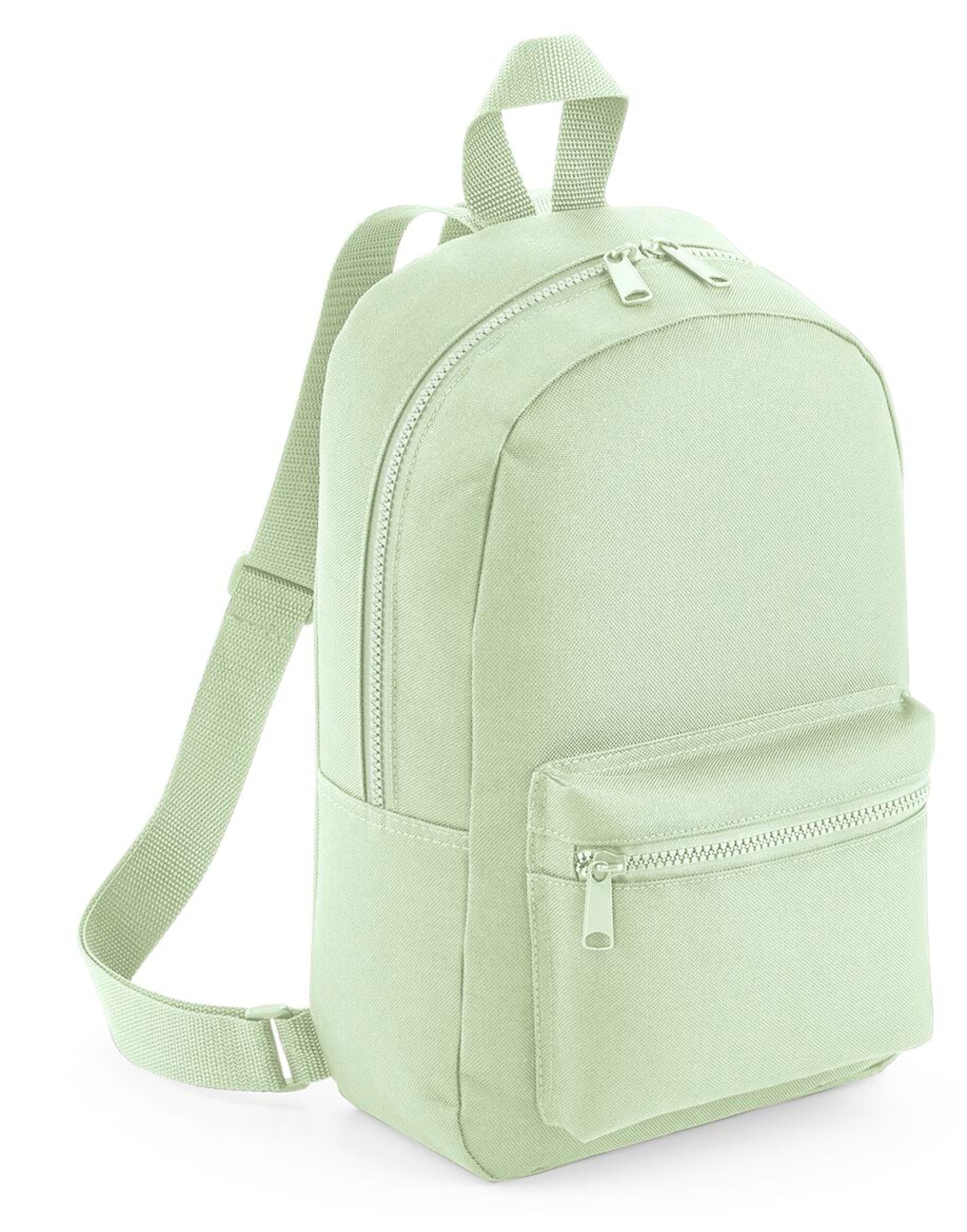 Angled view of the red recycled barrel bag.