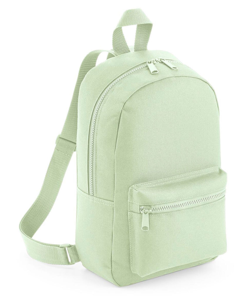 Angled view of the red recycled barrel bag.