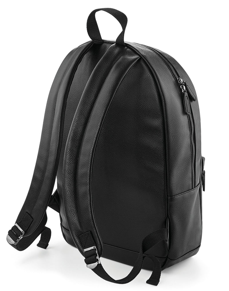 A grey faux-leather clear window travel case.