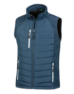 Result Recycled Compass Padded Softshell Gilet - Navy/Grey