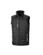 Result Recycled Compass Padded Softshell Gilet - Black/ Grey