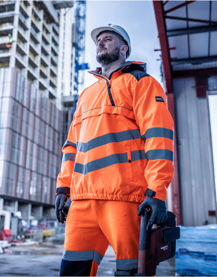 Regatta High Visibility TRA316 Hi-Vis Overhead Bomber - Orange/Grey