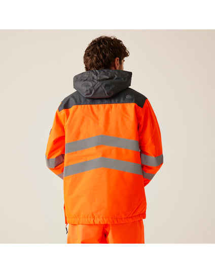 Regatta High Visibility TRA316 Hi-Vis Overhead Bomber - Orange/Grey