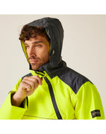 Regatta High Visibility TRA316 Hi-Vis Overhead Bomber - Yellow/Grey