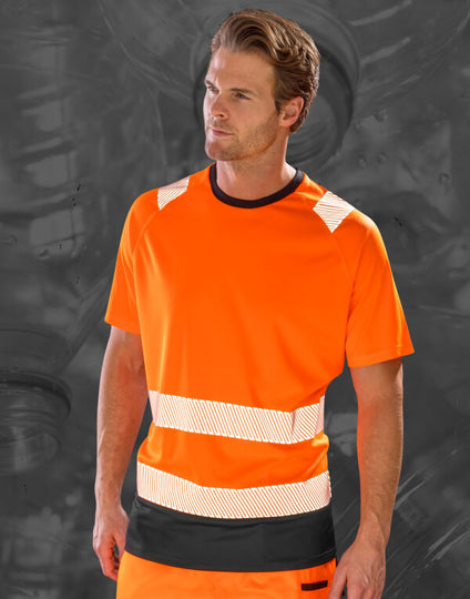 Result Recycled Recycled Safety T-Shirt - Fluoresent Orange