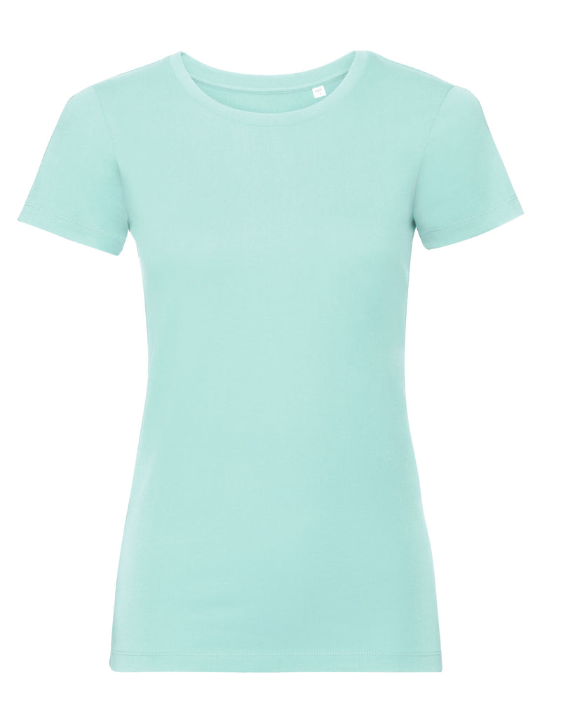 Russell Pure Organic Ladies' T - Aqua