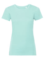 Russell Pure Organic Ladies' T - Aqua