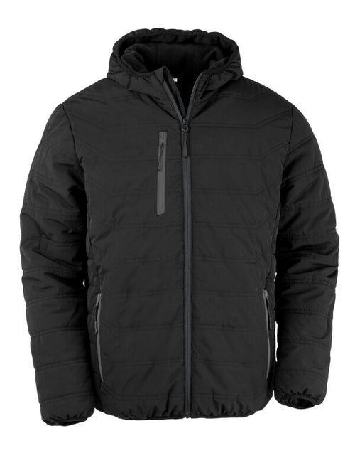 Result Recycled Black Compass Padded Winter Jacket